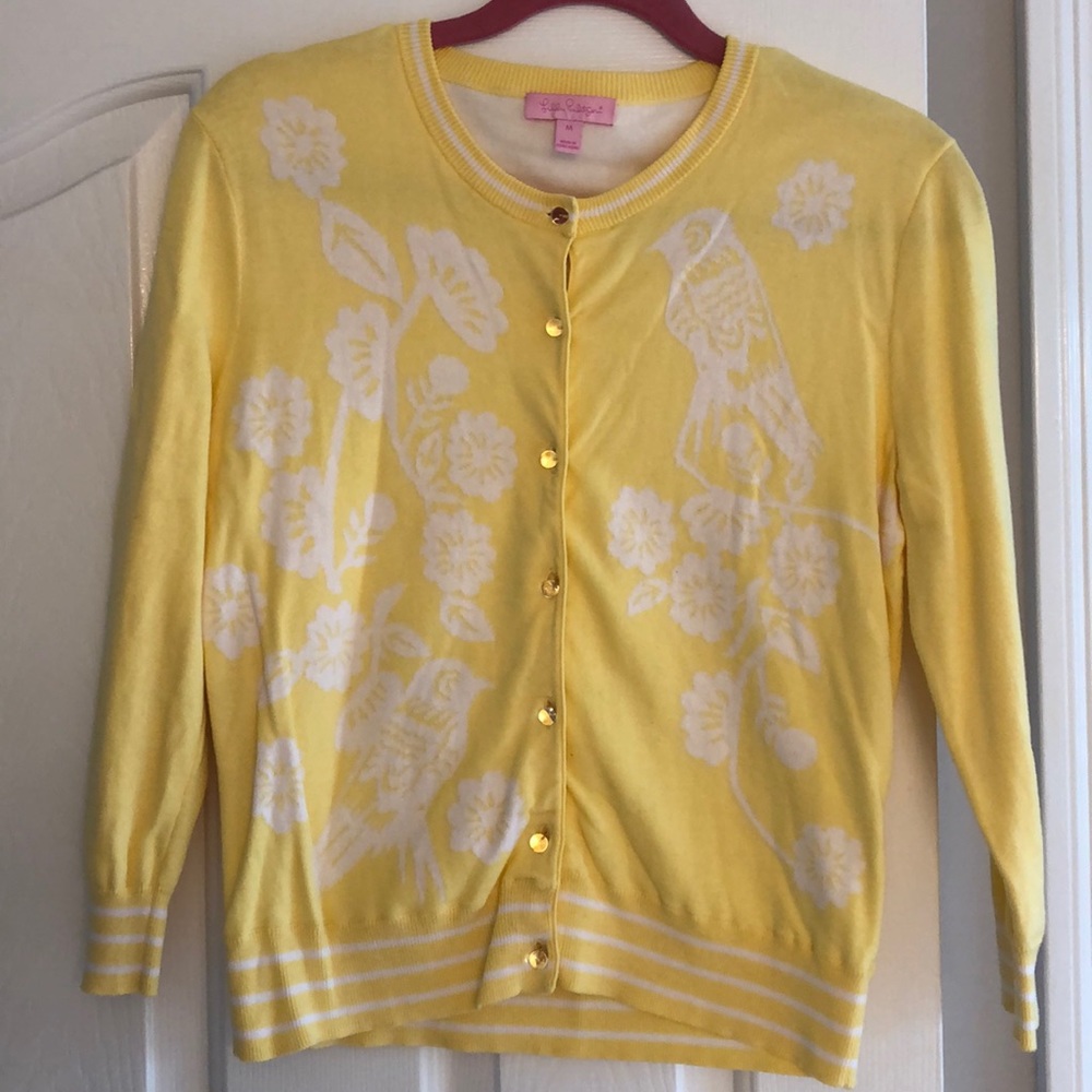 Lily Pulitzer yellow cardigan